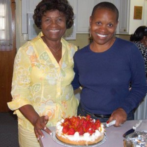 Ava with her mother